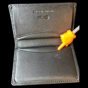 Winn International Leather Card Case Black 6497L